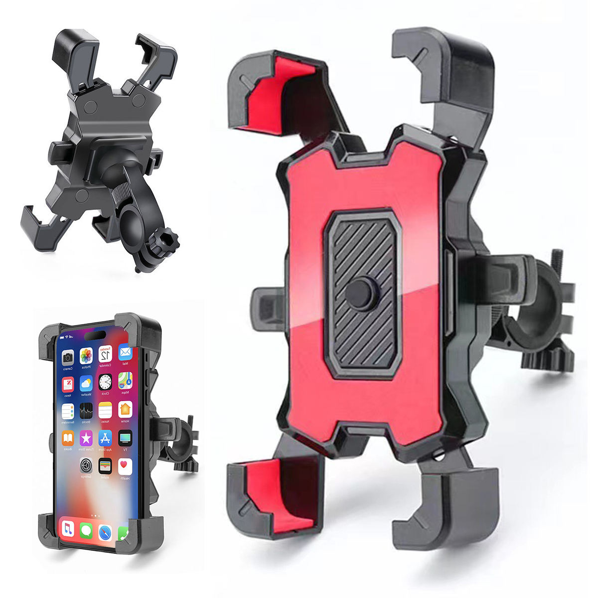 Soporte para celular moto Rojo