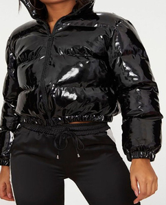 <b>Women</b> Crop Puffer Down <b>Jacket</b> Winter Solid Bubble Coat <b>Women</b> Long <b>Sleeve</b> <b>Short</b> <b>Jacket</b> Best Quality <b>Jackets</b> - Product Image 5