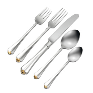Cubiertos de la más alta calidad al por mayor de estilo moderno, cubiertos plateados de acero inoxidable, cuchillo, tenedor, cuchara, Juego - Product Image 4