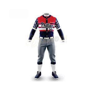 Uniforme personnalisable de baseball et softball pour hommes nouvelle équipe maillot et pantalon de club ensemble pour jeunes uniformes vierges de sublimation en gros - Product Image 4