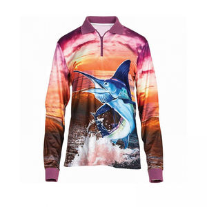 Polo de pesca personalizado de alta calidad, camisas de secado rápido UV de manga larga para hombre, polos de pesca por sublimación transpirables - Product Image 6