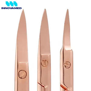 Tijeras para Cutículas de Manicura y Pedicura de Acero Inoxidable Color Oro Rosa, Precio al por Mayor, Marca INNOVAMED - Product Image 5
