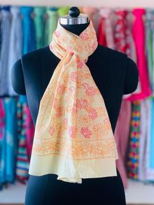 Jaune plage Wrap Sarong indien main bloc imprimé Sarong écharpe été fait à la main coton Sarong femmes paréo plage couvrir - Product Image 2