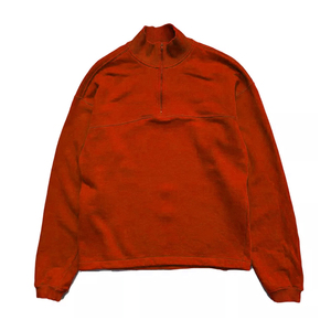 Sudaderas de la mejor calidad, media cremallera, forro polar de algodón, cremallera de 1/4 cuartos, Color azul, sudadera de gran tamaño con cuello levantado - Product Image 4