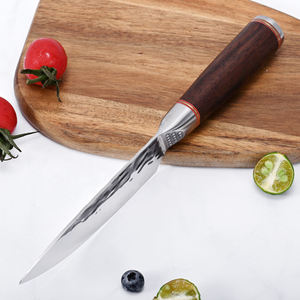 Venta al por mayor personalizado de alta calidad OEM ODM servicio profesional Damasco cuchillo de cocina de acero de alto carbono para cortar y rebanar - Product Image 6