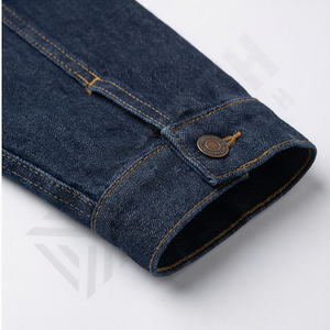 Chaqueta Vaquera de Algodón de Alta Calidad para Hombre, Cuello Alto, Botones, Estilo Casual, Logotipo Personalizado en la Parte Delantera, Prenda Exterior Duradera, Colección de Moda - Product Image 6