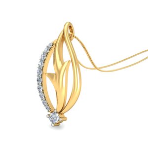 Ishi Diamonds 18K Gold Vogue Lab Grown Diamond Pendant - Product Image 3