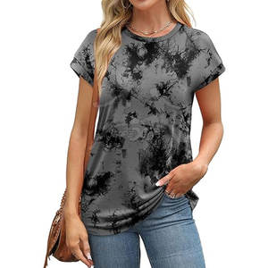 Material suave y acabado limpio para uso diario de moda Camiseta casual con diseño de color personalizado simple - Product Image 2