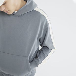 เสื้อฮู้ดดี้ทรงบ็อกซี่สไตล์วินเทจ ล้างสีแบบแอซิด สำหรับผู้ชาย ผลิตโดยผู้ผลิตโดยตรง รับทำโลโก้ตามสั่ง ผ้าหนา 400 กรัม ผ้าฝ้าย 100% ลายเรียบ คอฮู้ด - Product Image 2