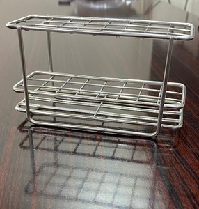 Support professionnel personnalisé de tube à essai en acier inoxydable avec support de tube d'essai de laboratoire de trous carrés 24X24 - Product Image 2