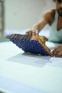 Hand Block Printed Cotton Sarong Beach Wrap Skirt Pareo Shawl Cotton Voile Scarf Floral Summer Wear - Product Image 5