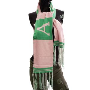 Pink Green Scarf Women Fashion Knit Winter Scarf Soft Warm <b>Wrap</b> <b>Shawl</b> Casual Outdoor Neck Accessory Stylish Apparel Wholesale - Product Image 1
