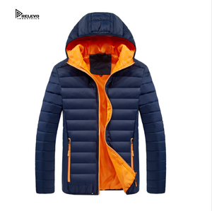 Veste matelassée personnalisée pour hommes et femmes, à capuche, imperméable, avec logo frontal, style streetwear, manteau chaud, fournisseur en gros OEM - Product Image 1