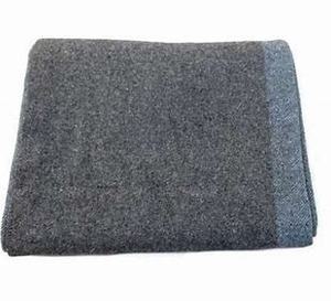 Premium 80% Laine Couverture Gris Tissé Motif pour Usage Domestique pour Camping En Plein Air Canapé Cheminée-Fait à la Main Inde Harshit International - Product Image 3