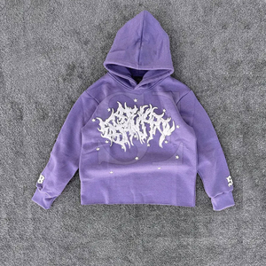 Sweat à capuche imprimé mousse surdimensionné personnalisé Unisexe Poids lourd Hommes Femmes Personnalisable 3d Puff Print Hoodies - Product Image 5