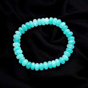 Bracelet en perles de quartz amazonite pour femme 7-8mm pierre naturelle inspirée du boho Design minimal Bohême pour anniversaire Global - Product Image 4