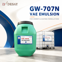 GW-707N Liant polymère latex VAE à base d'eau, émulsion copolymère VAE pour revêtements imperméabilisants cimentaires/revêtements muraux intérieurs