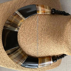 Handmade Buffalo Horn Necklace for Women <b>Long</b> <b>Chain</b> Fashionable Bangles for Party Wending By Falak World Export - Product Image 1