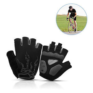 Guantes de Ciclismo de medio dedo acolchados de Gel para hombres y mujeres, guantes cómodos ligeros transpirables para montar al aire libre - Product Image 2