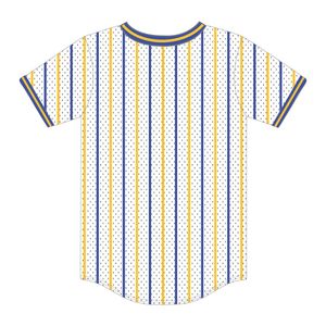 Sigma Gamma Rho Pullover bianco gessato maglia da Baseball maglia 100% poliestere SGRho confraternita scollo a V T-Shirt con loghi Applique - Product Image 3