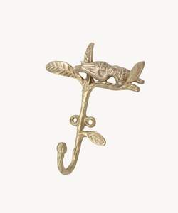 Crochet mural décoratif vintage en fonte d'aluminium avec finition de style antique pour les chambres d'inspiration rustique - Product Image 2