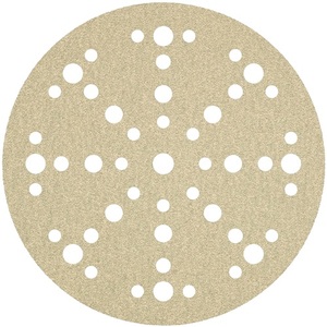 Discos de Pulir KLINGSPOR PS 33 CK GLS 51 de 150 mm, Grano 120, 8+8+1 Orificios, Discos de Corindón para Pulir Pintura, Paquete de 100 - Product Image 1