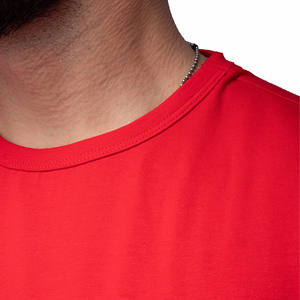 Camiseta ajustada para gimnasio de diseño personalizado para hombre Camiseta deportiva de algodón de microfibra de gran tamaño con estampado de logotipo Camiseta en blanco - Product Image 2