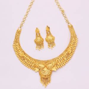 Collares de formación chapados en oro, temporada de bodas, joyería tradicional, regalo para mujer, cobre y latón, chapado en oro laminado - Product Image 2