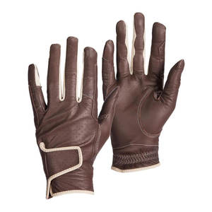 Gants équestres d'hiver personnalisés professionnels Gants d'équitation pour hommes en cuir synthétique anti-fendu - Product Image 1