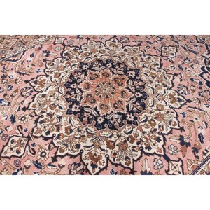 พรมวินเทจตุรกี ขนาดใหญ่พิเศษ 9.7x12.1 ฟุต (295x368 ซม.) พรมลายดอกไม้สีชมพู ทำจากขนสัตว์ - Product Image 2