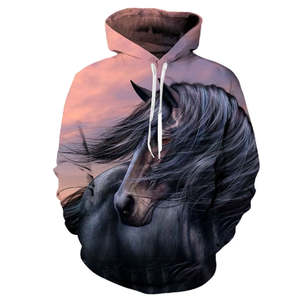 Sudadera con Capucha para Hombre con Estampado Animal Invernal, con Forro Polar Suave 100% Algodón, Costuras Duraderas, Secado Rápido, Diseño Gráfico Personalizable - Product Image 1