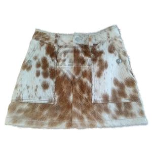 Última moda de alta calidad por encargo de cuero de vaca corto mejor diseño Color sólido cómodo impermeable elegante pantalones cortos de cuero - Product Image 2