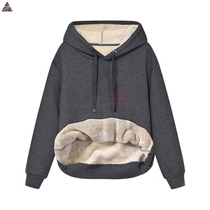 เสื้อมีฮู้ดของผู้หญิงผ้าฝ้าย100% แขนยาวลำลองระบายอากาศได้ดีปรับแต่งได้ - Product Image 3