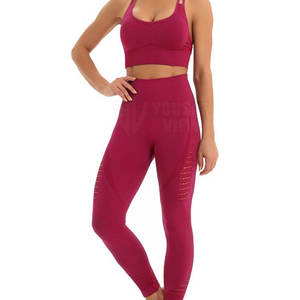 Último diseño hecho a medida de las mujeres Yoga Set Seamless Mujeres Yoga Set Casual Wear Mujeres Yoga Set - Product Image 4