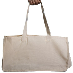 Eco-Friendly Large Capacity Cotton Tote <b>Bag</b> Rope Handle Custom Logo Fashionable Reusable for Supermarket Beach Shopping <b>Gift</b> Use - Product Image 1
