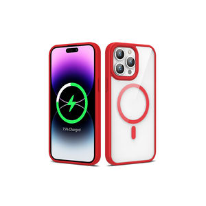 Coque en silicone Netzy Luxury pour iPhone 14 Pro 14 Plus avec recharge sans fil MagSafe, protection contre les chocs, anti-traces de doigts - Product Image 1