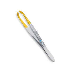 2024 meilleure qualité pince à sourcils en acier inoxydable avec pointe fine pour plumer les cheveux pointe inclinée pince à épiler outils de beauté Instrument - Product Image 3