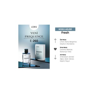 E-260 Parfum pour homme Frequence EDP 50 ML, parfum floral de haute qualité, longue durée, huile corporelle parfumée arabe moderne - Product Image 4