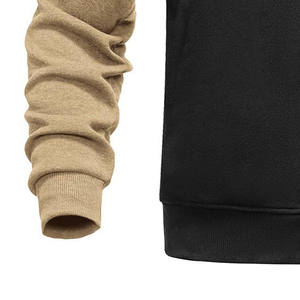 Ensemble de survêtement décontracté pour hommes, à manches longues, à capuche, en polyester, avec fermeture éclair, écologique, pour la saison d'automne, avec logo frontal - Product Image 2