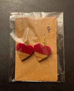 Boucles d'oreilles géométriques en résine pour femmes, bijoux faits à la main tendance, cadeaux d'anniversaire et style quotidien - Product Image 3