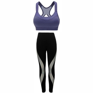 Venta al por mayor de ropa deportiva personalizada de 2 piezas para mujer, ropa deportiva y para yoga, Sujetador deportivo para gimnasio, conjuntos de yoga y fitness - Product Image 4