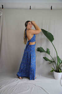 Solid Colour V-Neck Sleeveless Backless <b>Dress</b> High Waist Custom Elegant <b>Women</b> Long <b>Dress</b> <b>Sexy</b> Sleeveless Deep Floral Maxi <b>Dress</b> - Product Image 2