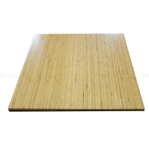 MB38009-Durable 60x60cm Square <b>Bamboo</b> Wood Tabletop Solid with Modern Design and PU Finish - Product Image 2
