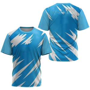 Camiseta Deportiva para Hombre, Transpirable, de Secado Rápido, 100% Poliéster, con Logotipo Personalizado, sin Tirantes, Manga Corta, para Entrenamiento al Aire Libre - Product Image 1