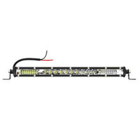 Barre lumineuse de travail à LED à une rangée 11 pouces Spot Flood Light IP67 Blanc 102W Phare de conduite pour camion Offroad ATV SUV Accessoire de voiture