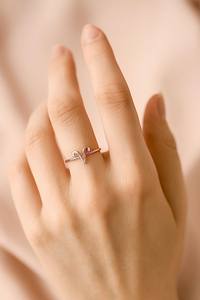 Bague en argent sterling 925 plaqué or 14 carats, signe du zodiaque du Bélier chrétien, minimaliste, réglable, bijoux d'astrologie - Product Image 5