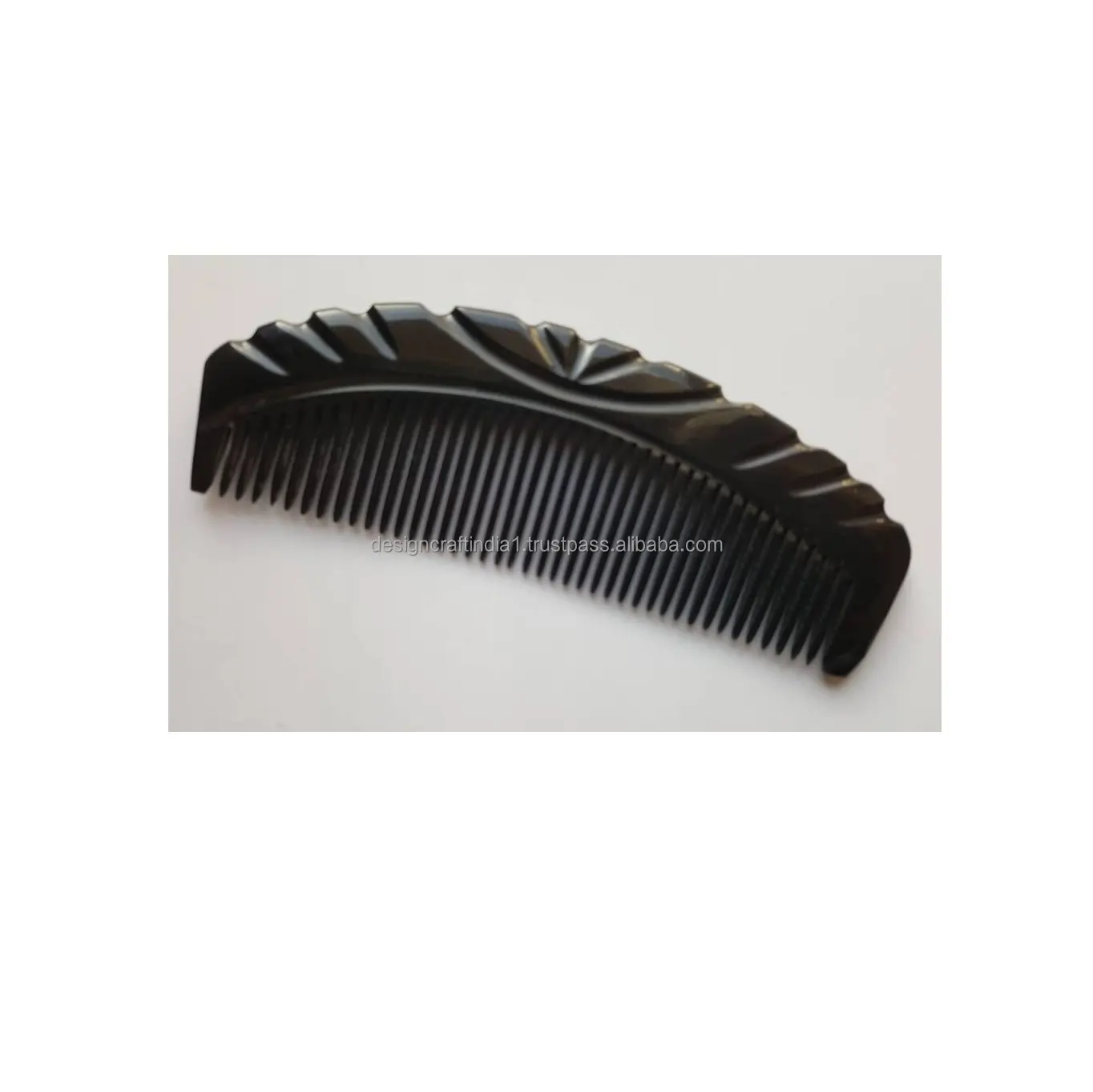 Wholesale Natural Buffalo Horn Combs polished with smooth teeth for Adults Available at Bulk Quantity