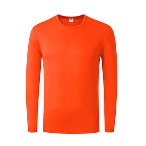 Nouveau design vêtements d'été 100% coton t-shirt à manches longues blanc doux avec logo de broderie personnalisé - Product Image 2