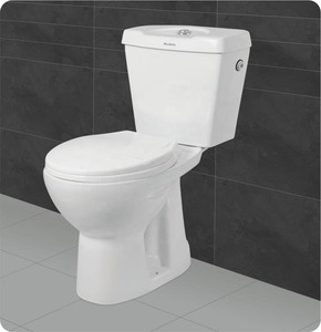 Placard deux pièces en céramique de qualité exportatrice OEM Toilette asiatique Washdown WC pour salle de bain Inde - Product Image 3