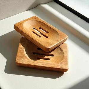 Porte-savon en bois naturel, plateau à savon pour salle de bain, ensembles et salle de bain de restaurant, savon de salle de bain en bois durable, fabriqué en Inde - Product Image 3